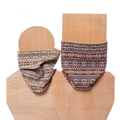 Heritage colour Fair Isle cowl in 5 colours